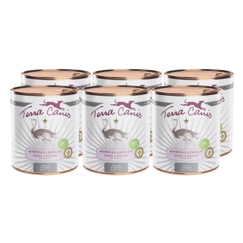 Terra Canis Hypoallergenic Ostrich & parsnip 6 x 800 g