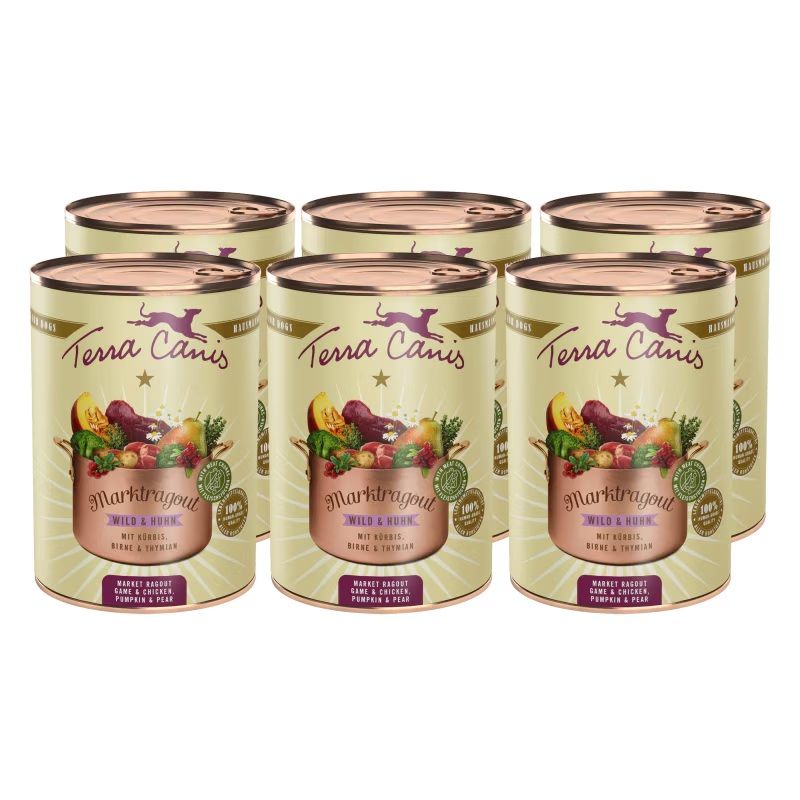Terra Canis Market Ragout Game & Chicken with pumpkin & pear 6 x 385 g