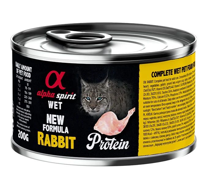 Alpha Spirit Cat Adult Rabbit Protein 200 g