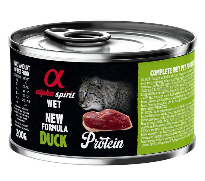Alpha Spirit Cat Adult Duck Protein 200 g
