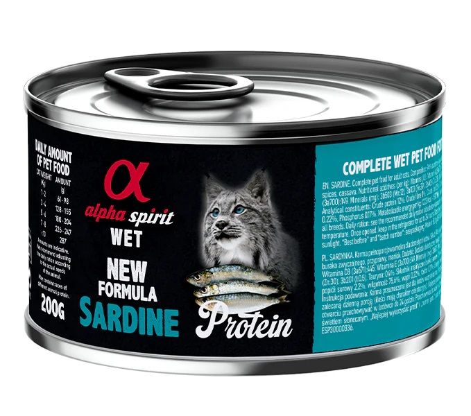 Alpha Spirit Cat Adult Sardine Protein 200 g