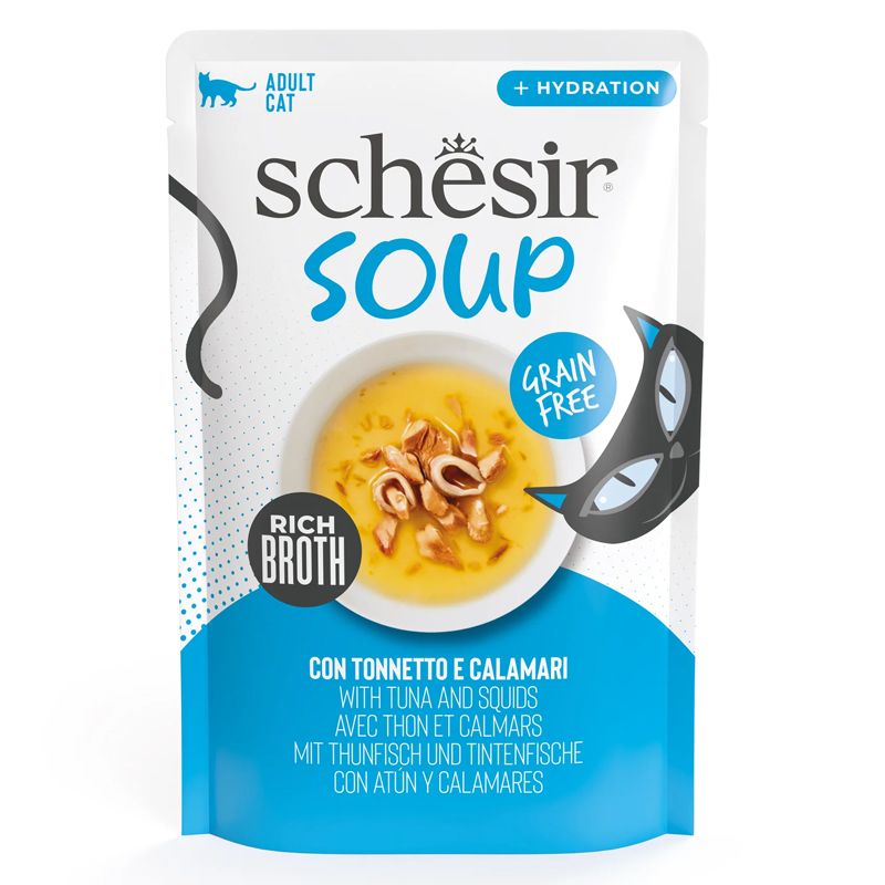 Schesir Cat Soup tuna s lignjom 40 g