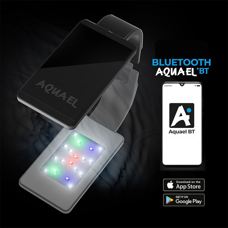 LED rasvjeta akvarija Aquael LEDDY SMART BT crna