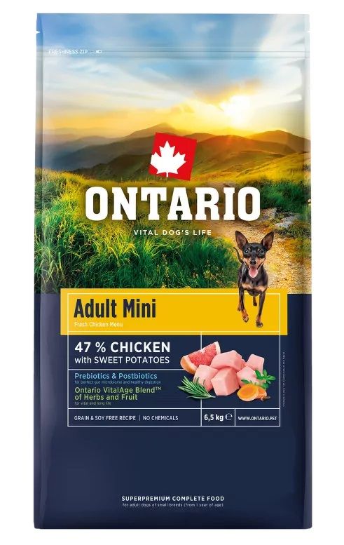 Ontario Adult Mini Chicken & Sweet Potatoes 6,5 kg