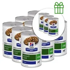 Hill's Prescription Diet r/d Regulacija tjelesne mase konzerva za pse 350 g, 9+3 GRATIS