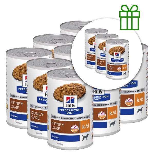 Hill's Prescription Diet k/d Njega bubrega konzerva za pse 350 g, 9+3 GRATIS