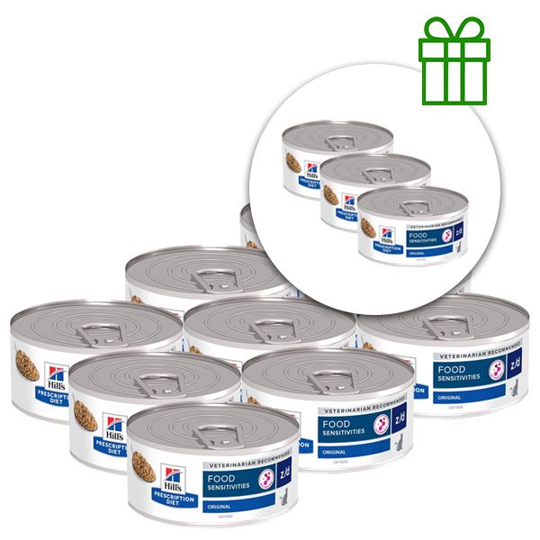 Hill's Prescription Diet z/d Alergija i njega kože konzerva za mačke 156 g, 9+3 GRATIS