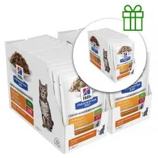Hill's Prescription Diet Feline c/d Urinary Stress + Metabolic Piletina 12 x 85 g, 2+1 BESPLATNO