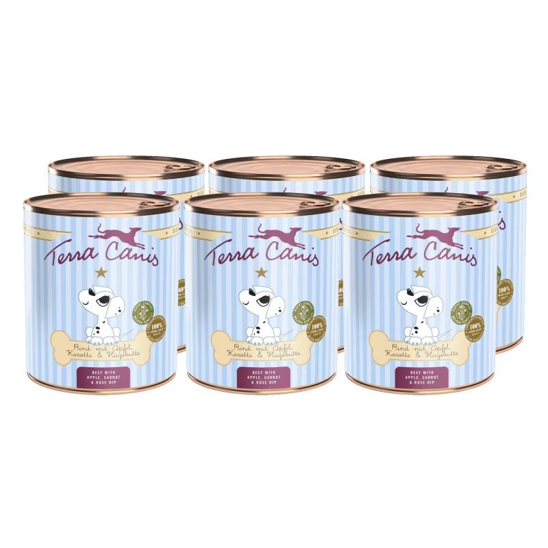 Terra Canis Puppy Beef with apple, carrot & rose hip 800 g