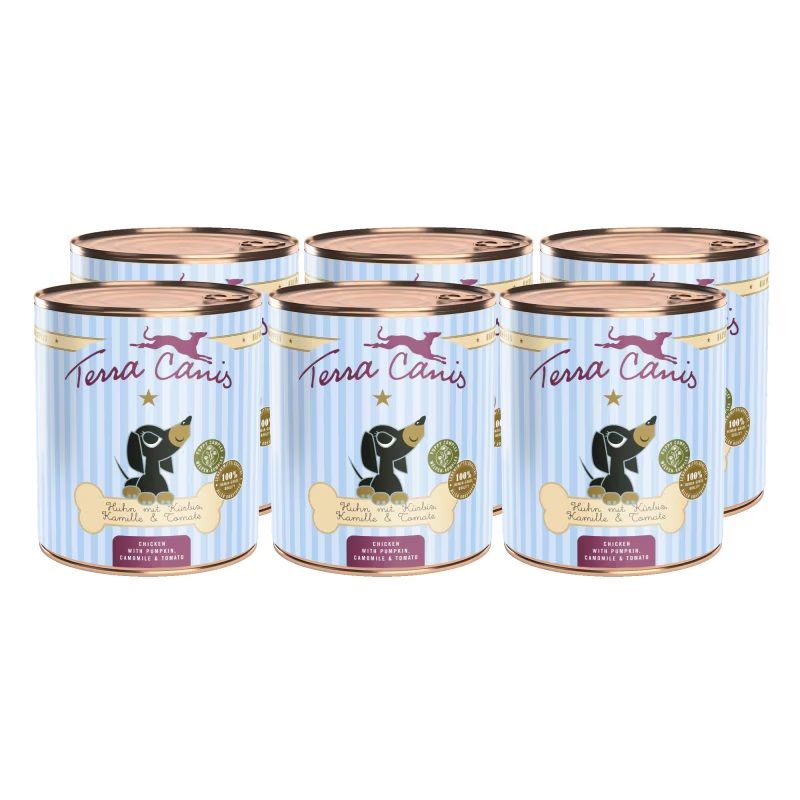 Terra Canis Puppy ﻿Chicken with pumpkin, camomile & tomato 6 x 800 g