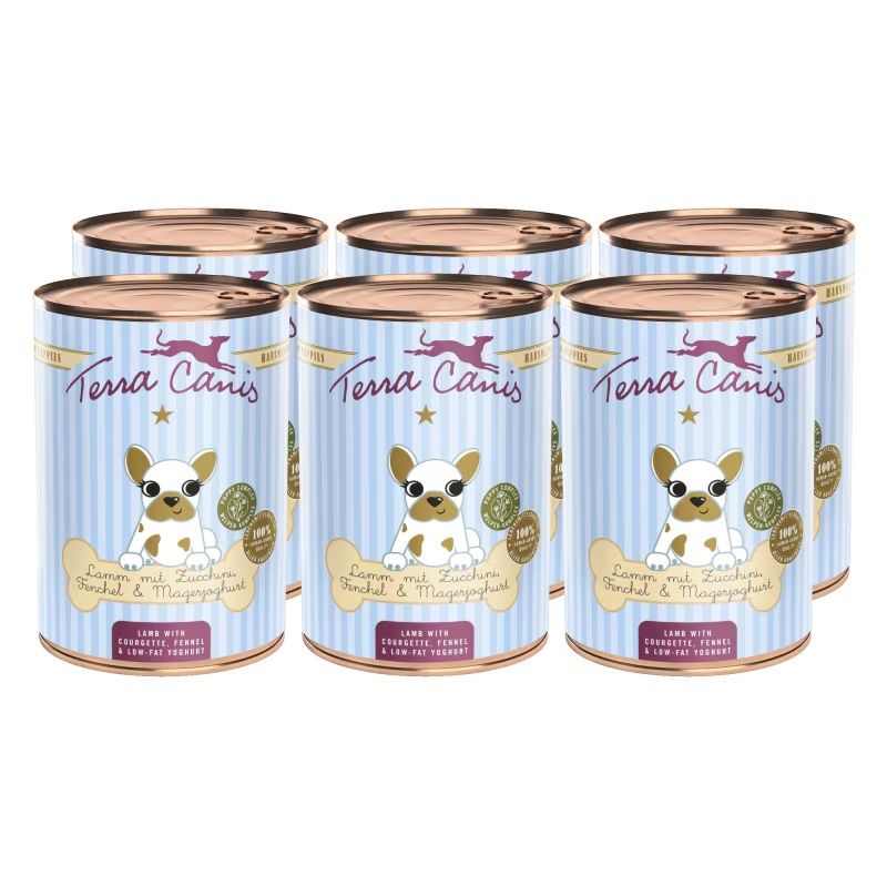 Terra Canis Puppy ﻿Lamb with courgette, fennel & low fat yogurt 6 x 400 g
