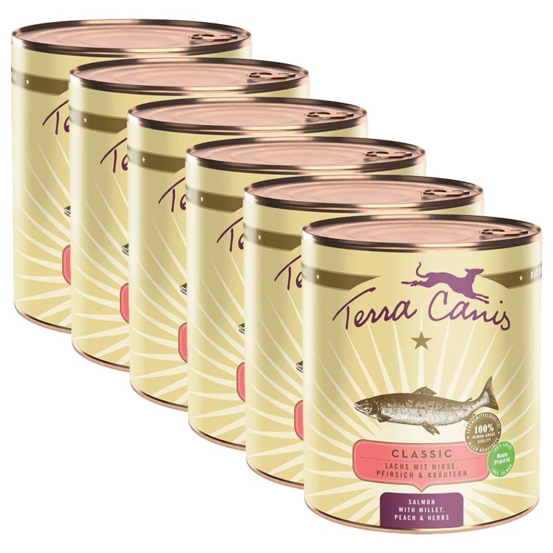 Terra Canis Salmon with millet, peach & herbs 6 x 800 g