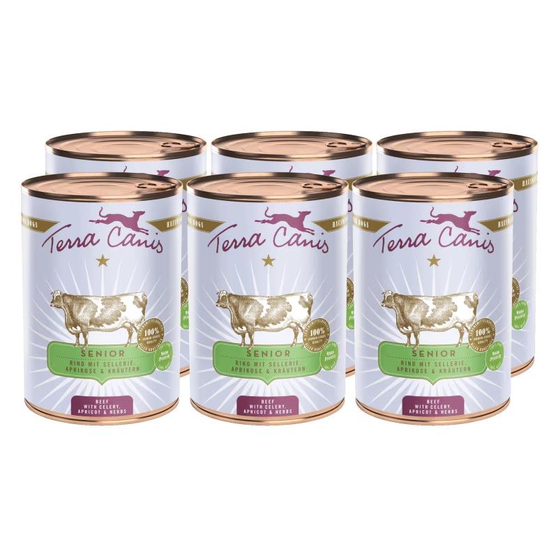 Terra Canis Senior Beef with celery, apricots & herbs 6 x 400 g