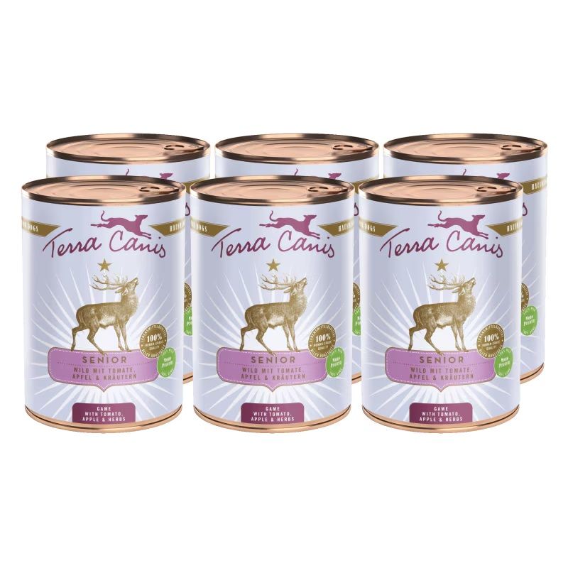 Terra Canis Senior Game with tomato, apple & herbs 6 x 400 g