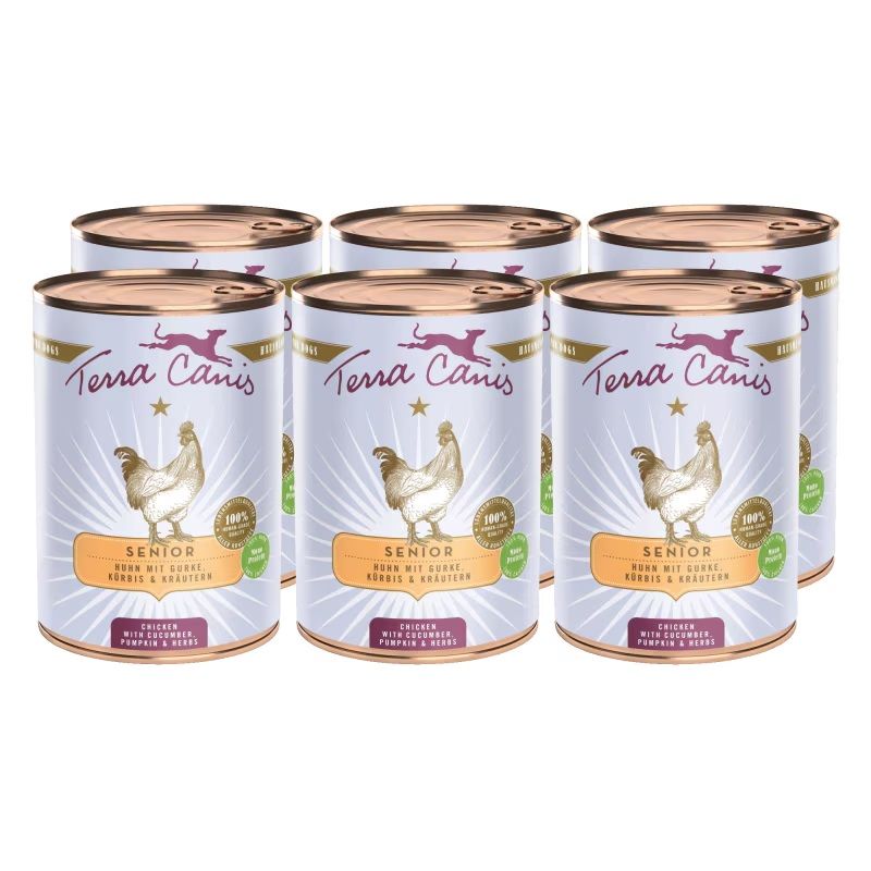 Terra Canis Senior Chicken with cucumber, pumpkin & herbs 6 x 400 g