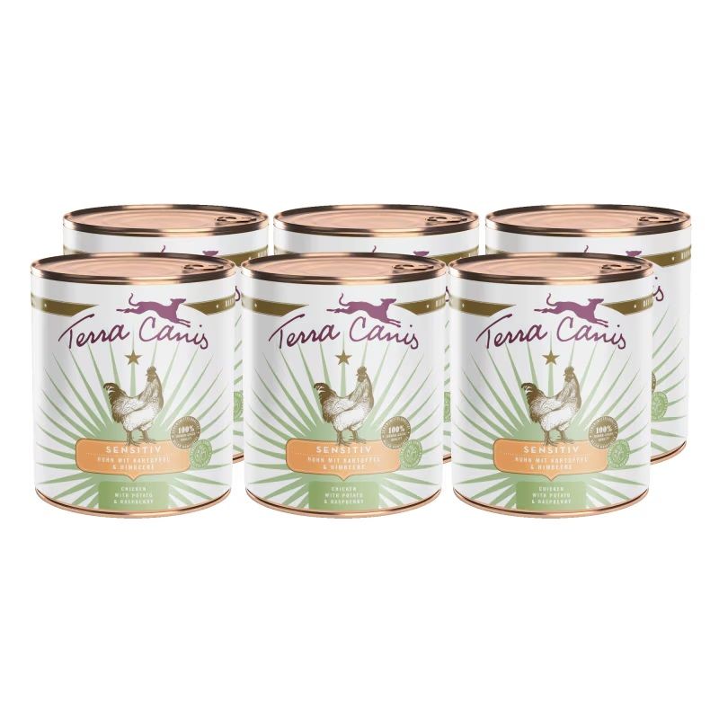 Terra Canis Sensitive Chicken with potato & raspberry 6 x 800 g