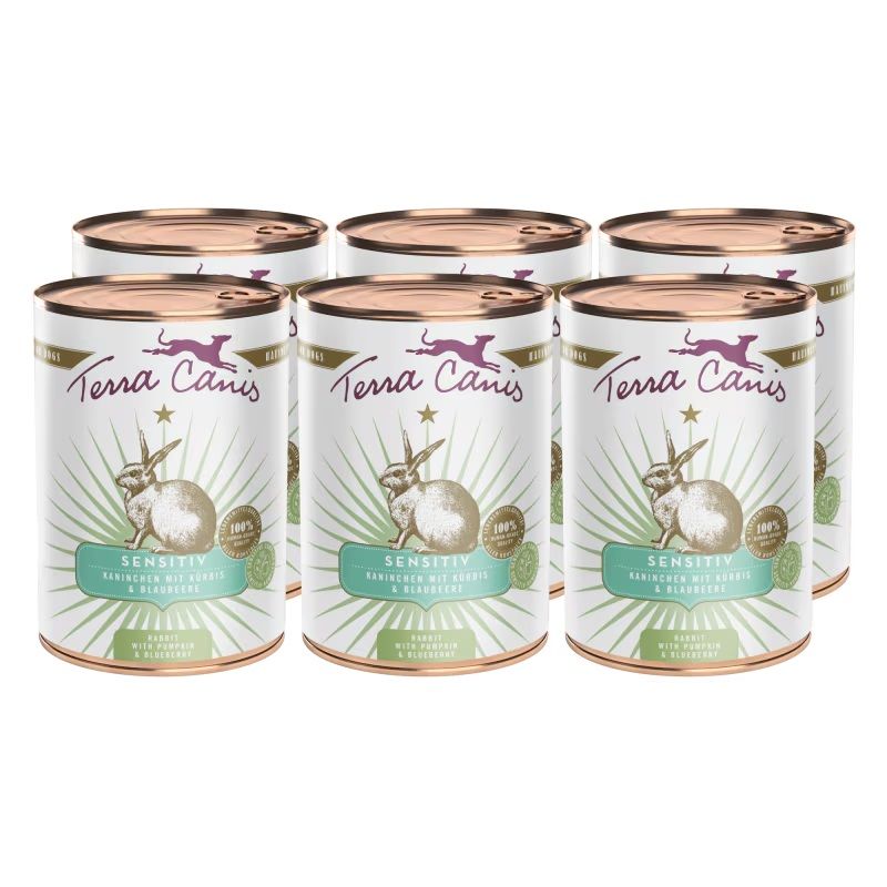 Terra Canis Sensitive Rabbit with pumpkin & blueberry 6 x 800 g