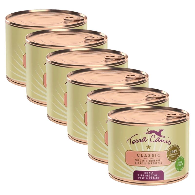 Terra Canis ﻿Turkey with broccoli, pear & potato 6 x 200 g
