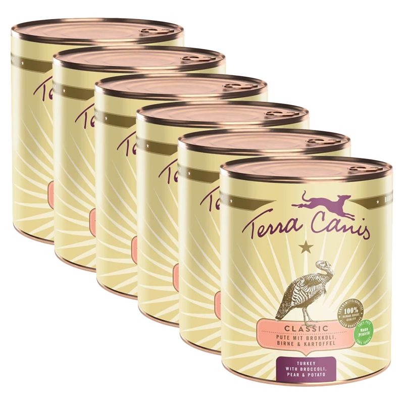 Terra Canis ﻿Turkey with broccoli, pear & potato 6 x 800 g