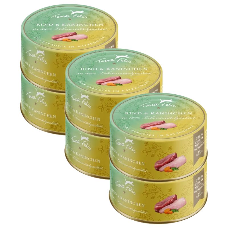 Terra Felis Beef & Rabbit 6 x 80 g