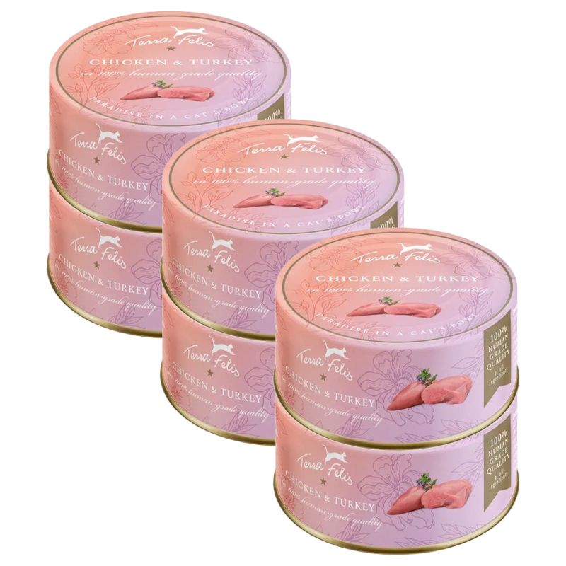 Terra Felis Chicken & Turkey 6 x 80 g
