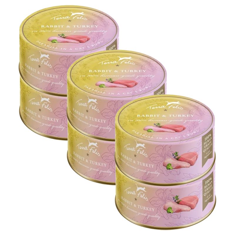Terra Felis Rabbit & Turkey 6 x 80 g