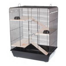 Kavez za glodavce Remy + wood 58 x 38 x 71,5 cm CRNA