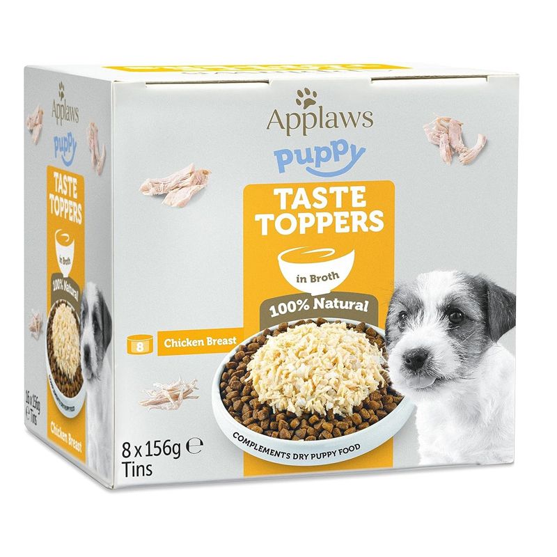 Applaws Puppy Taste Toppers Pileća Prsa u Juhi 8 x 156 g