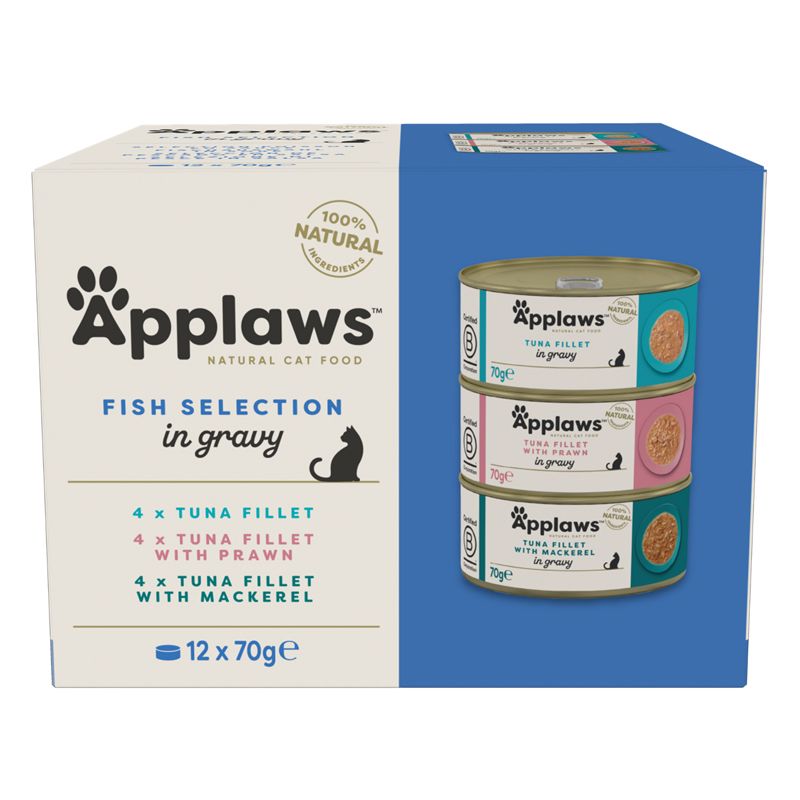Applaws Fish Selection Konzerva za mačke, izbor ribe u umaku 12 x 70 g