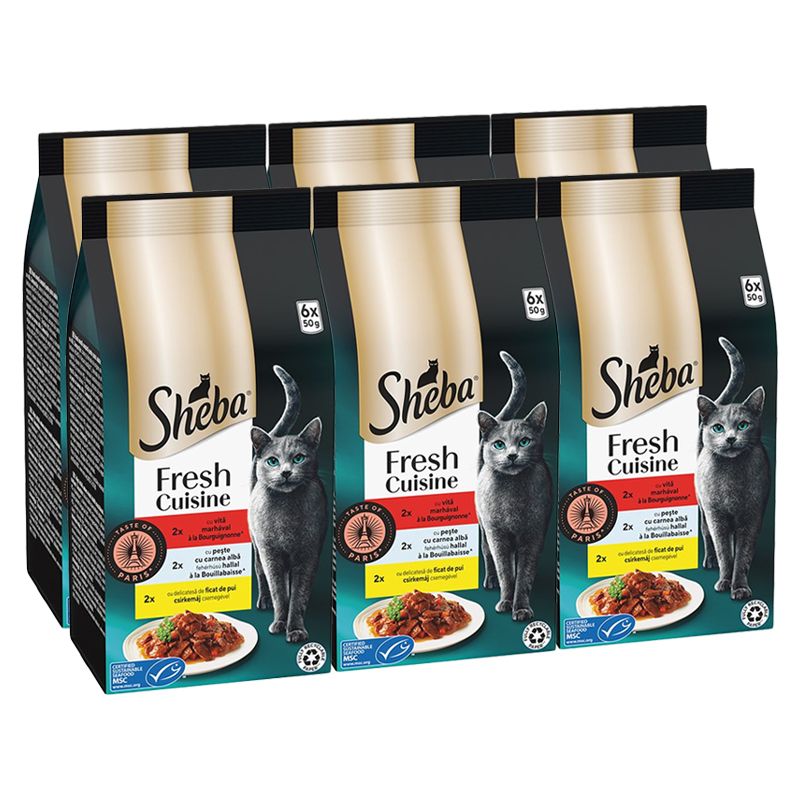 Sheba Fresh Cuisine Okus Pariza vrećice u umaku 6 x (6x50 g)