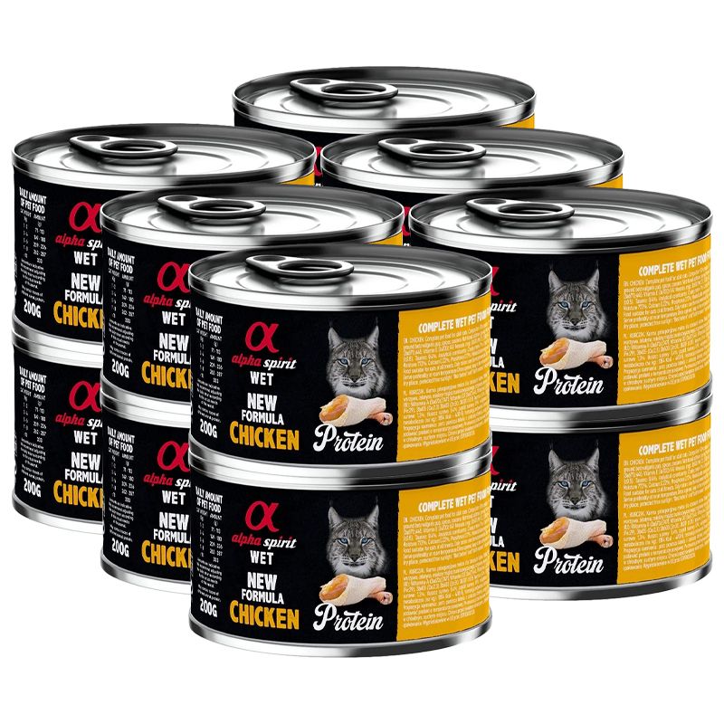 Alpha Spirit Cat Adult Chicken Protein 12 x 200 g