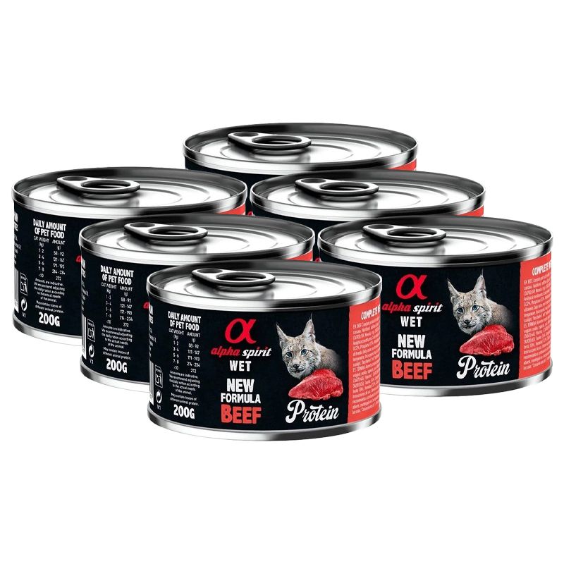Alpha Spirit Cat Adult Beef Protein 6 x 200 g
