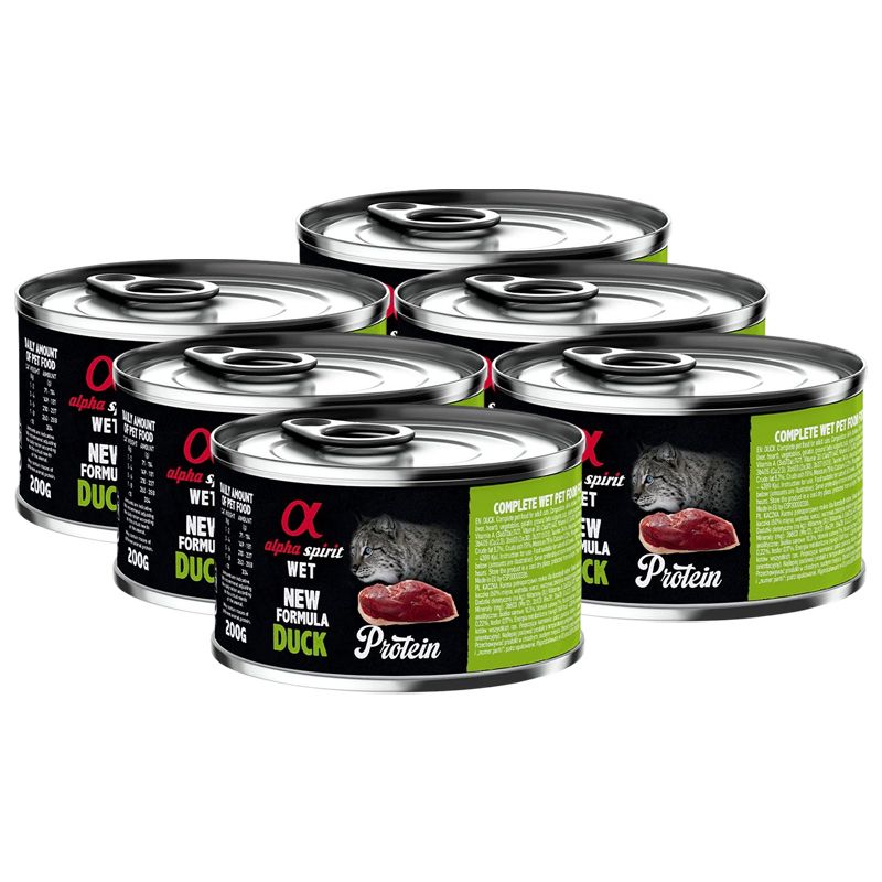 Alpha Spirit Cat Adult Duck Protein 6 x 200 g