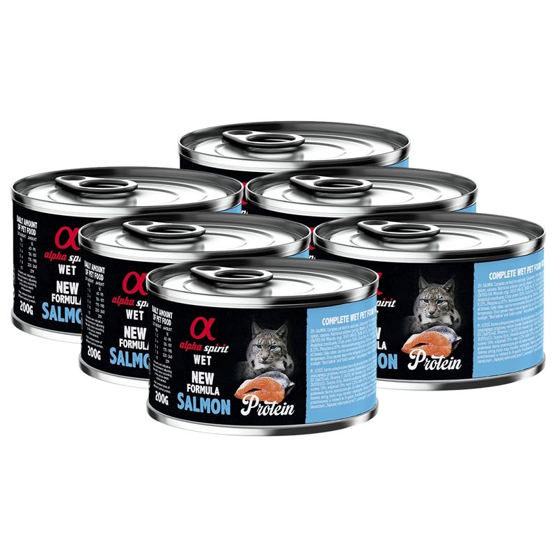 Alpha Spirit Cat Adult Salmon Protein 6 x 200 g