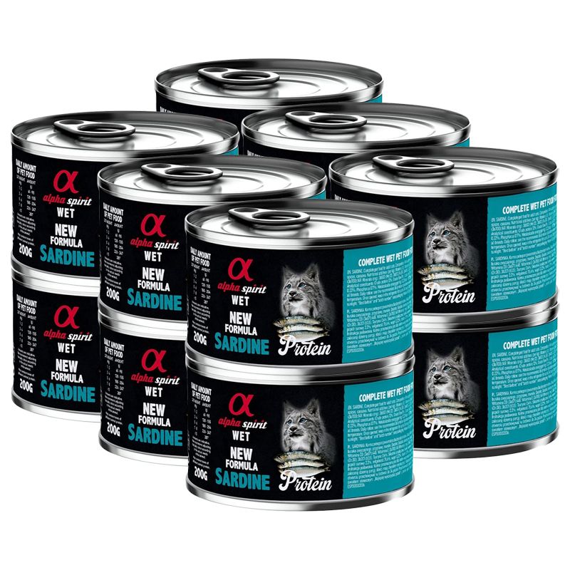 Alpha Spirit Cat Adult Sardine Protein 12 x 200 g