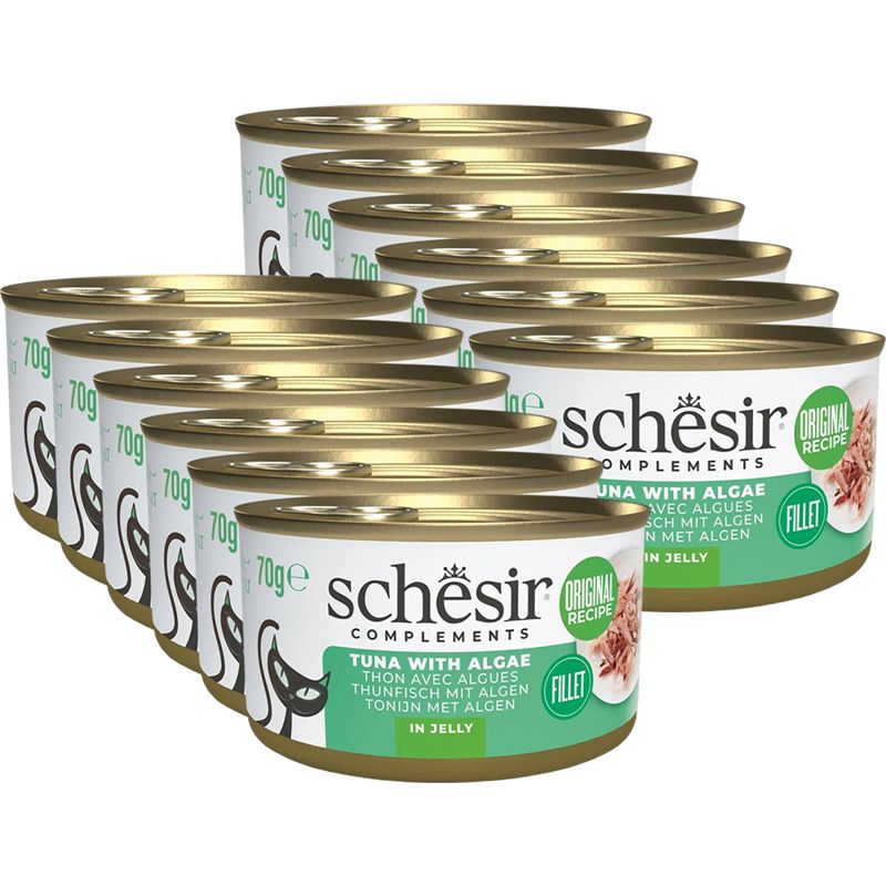 Schesir Complements Cat Tunjevina s morskom algom v želé 12 x 70 g