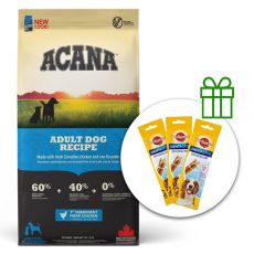 ACANA Adult Dog Recipe 17 kg + 3 x poslastice BESPLATNO
