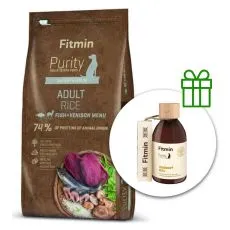 Fitmin Purity Adult Rice Fish & Venison 12 kg + Fitmin Purity Ulje od lososa BESPLATNO