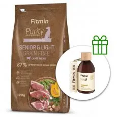 Fitmin Purity Senior & Light Lamb Grain Free 12 kg + Fitmin Purity Ulje od lososa BESPLATNO