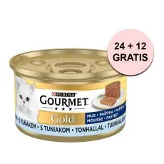 Konzerva Gourmet GOLD - pa&scaron;teta s tunjevinom 85 g, 24+12 kom BESPLATNO