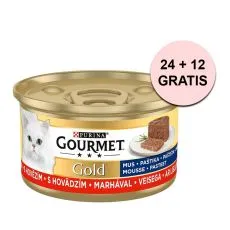 Konzerva Gourmet GOLD - pa&scaron;teta s goveđim mesom 85 g, 24+12 kom BESPLATNO