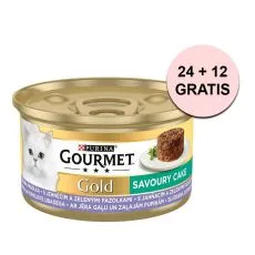 Konzerva Gourmet GOLD - Slani kolač s janjetinom i zelenim mahunarkama 85 g, 24+12 kom BESPLATNO