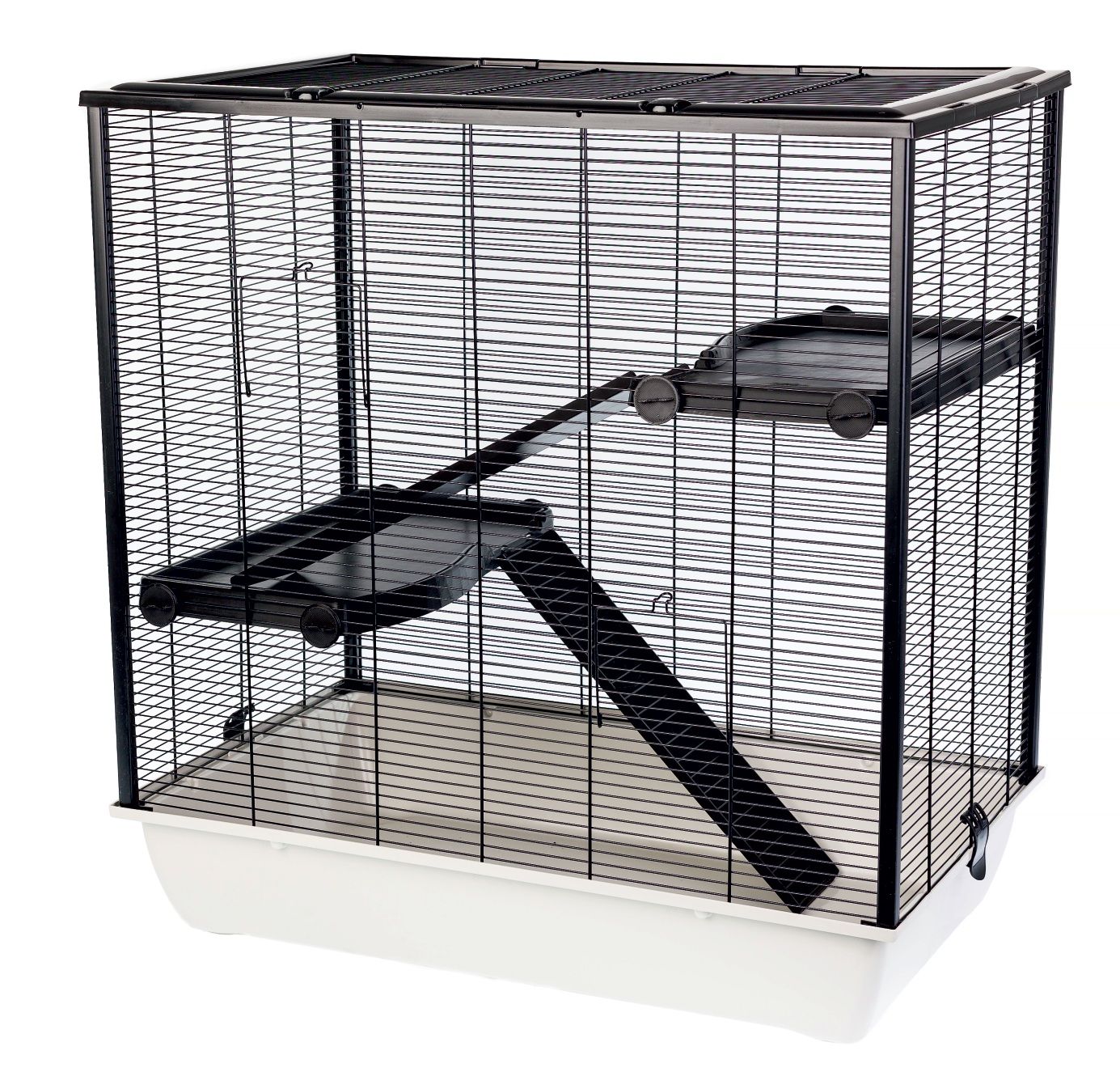 Kavez za glodavce FRODO + Plastic 78 x 48 x 80 cm SVIJETLO SIVA