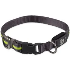 Dog Fantasy USB LED najlonska svjetleća ogrlica M-L zelena 45-65 cm