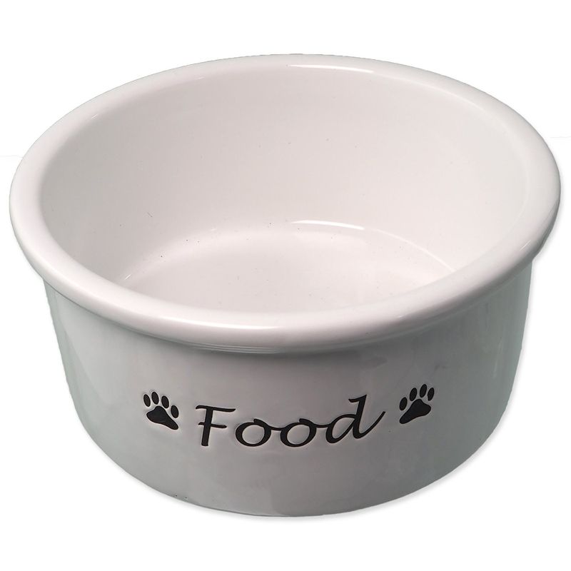 Dog Fantasy Keramička zdjela bijela Food 600 ml