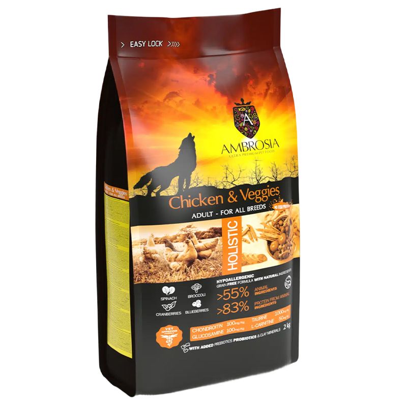 Ambrosia Adult All Breeds Chicken & Veggies 2 kg