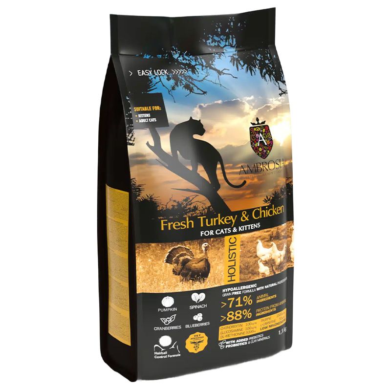 Ambrosia Kitten Fresh Turkey & Chicken 1,5 kg