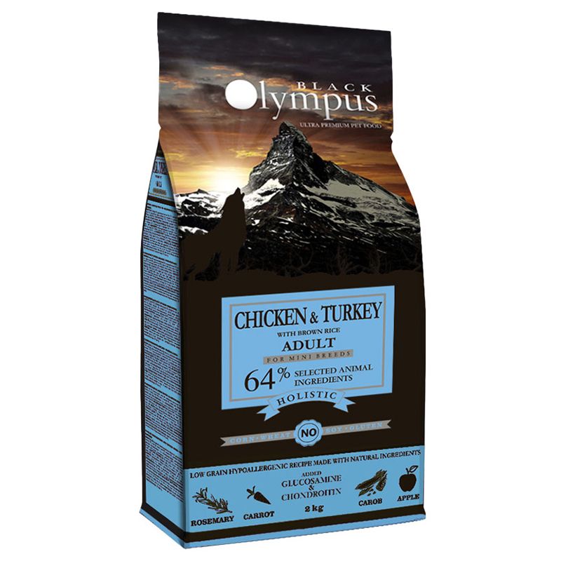 Black Olympus Adult Mini Chicken & Brown Rice 2 kg