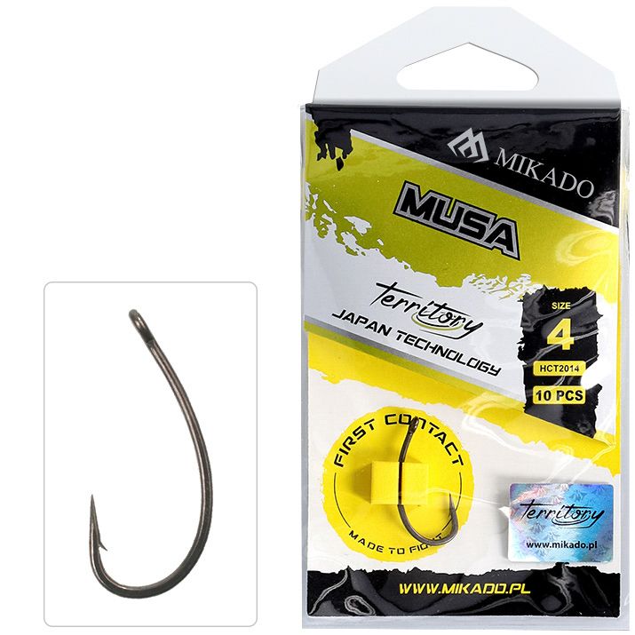 Mikado HOOK - TERRITORY - MUSA No 2 - TEFLON COATED - 10x