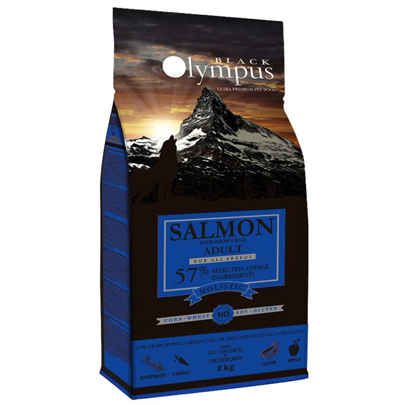 Black Olympus Adult Medium Salmon & Brown Rice 2 kg